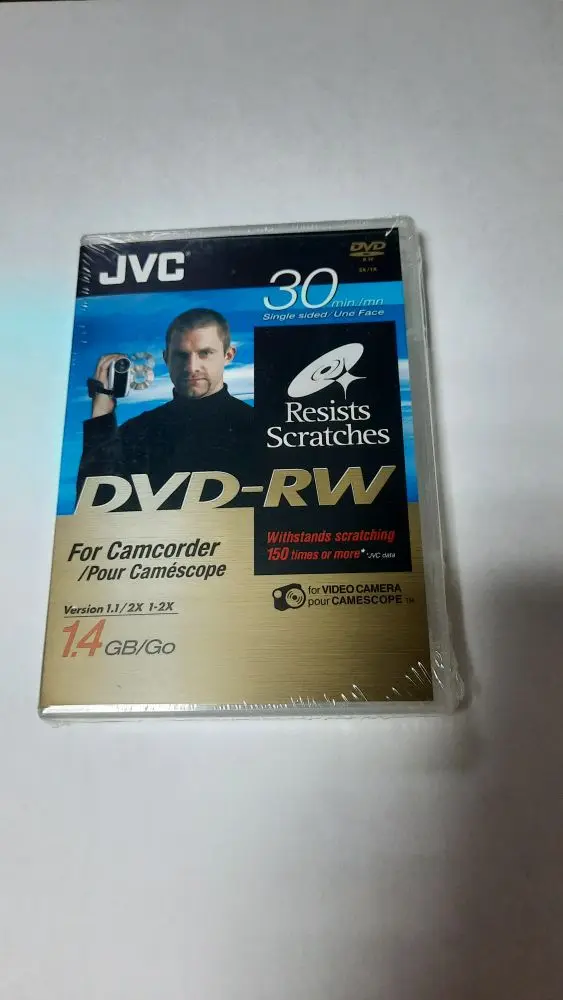 диск DVD-RW JVC 1.4Gb 2x 8см |