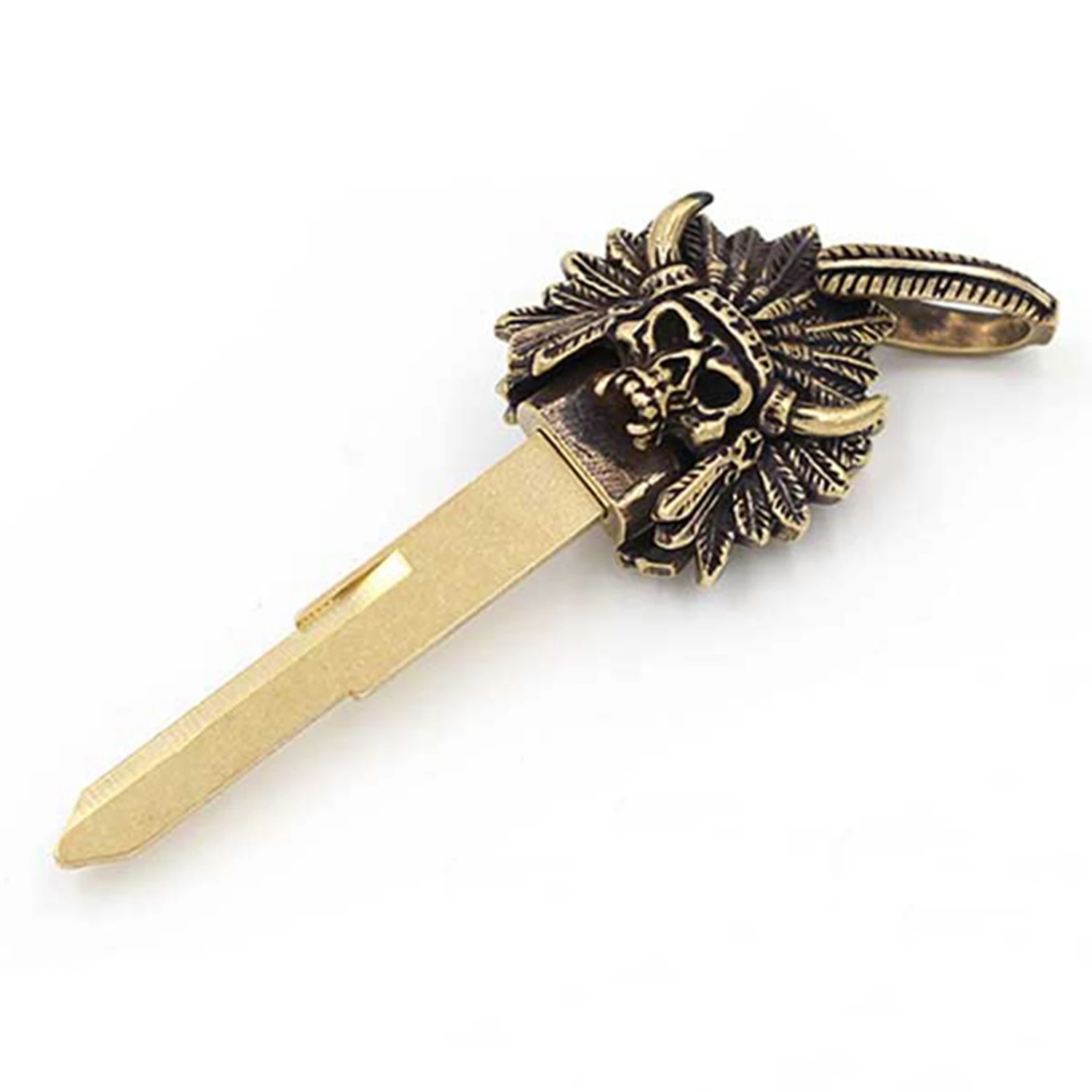 Potong Metal Field Brass Key Cover Cap Custom Keychain Fob For Cars&Motorcycle