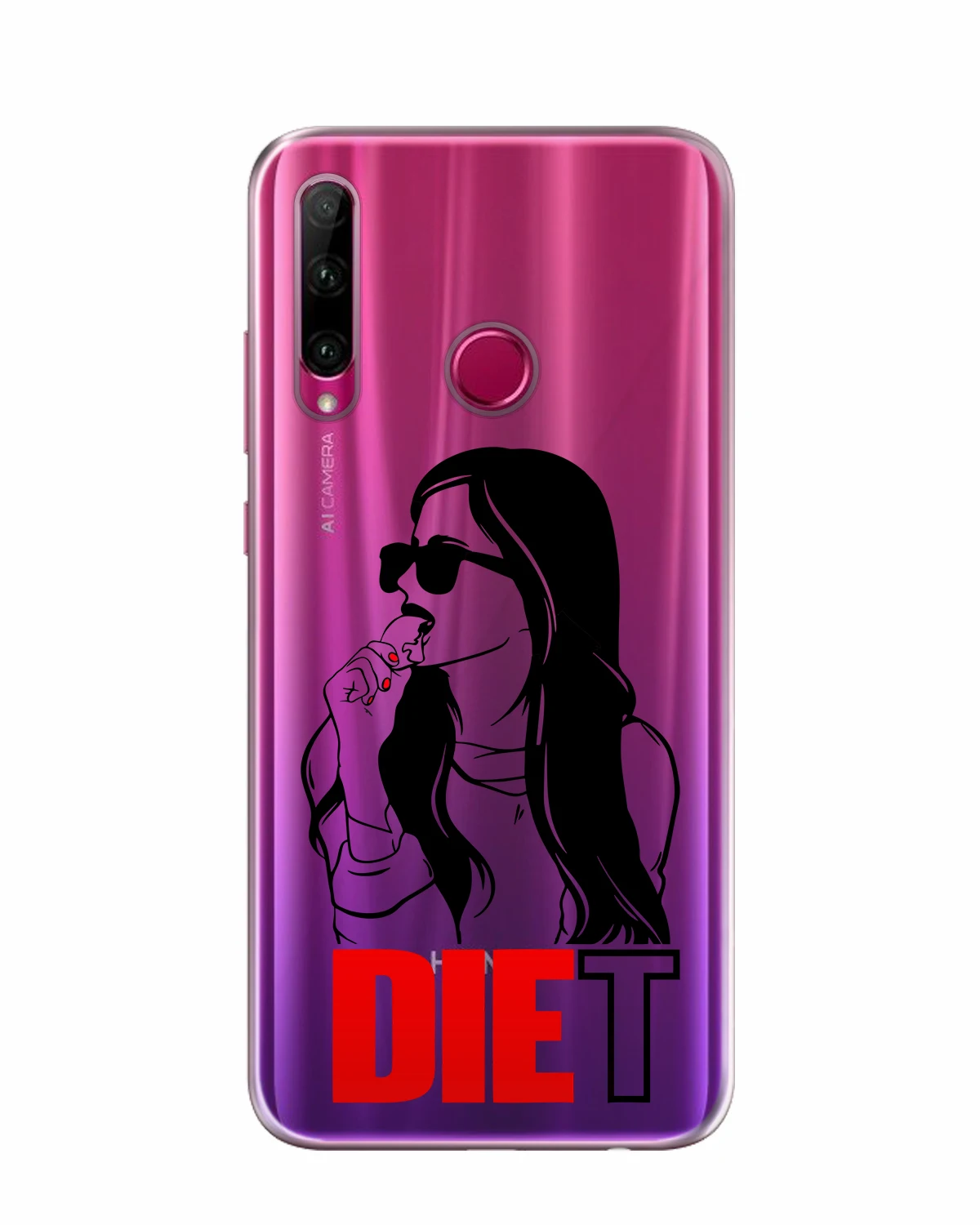 Силиконовый чехол Мобилиус на Honor 10i 20i P Smart Plus (19) рисунок Девушки |