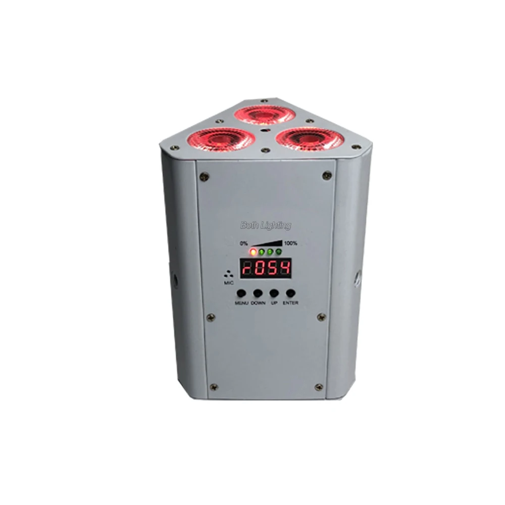 DJ Клин литиевая батарея мощность 3X18w RGBWA УФ беспроводной DMX шестигранный цветной