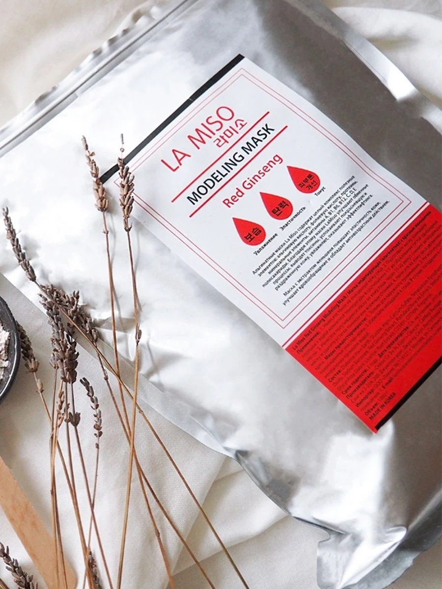 Mask modeling alginate with red ginseng la miso Modeling Red 1000 gr |