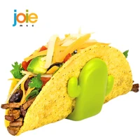joie 4pcs chic plastic taco holder stand tray rack bpa free pancake shelf cactus shape sanitary materials kitchen tools