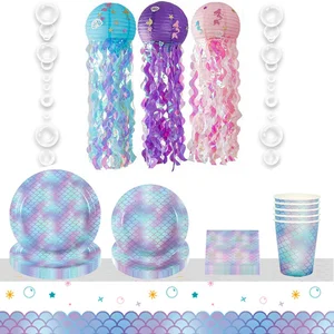 Подарочные коробки для конфет FENGRISE, Русалочка, декор для дня рождения, вечевечерние, детский день рождения, товары для вечевечерние, 1 год, декор для дня рождения