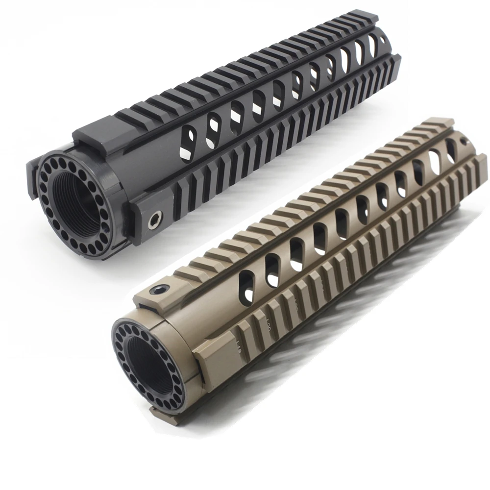 Тактическая плавучая направляющая 10 дюймов черная/коричневая с четырьмя