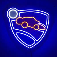 custom rocket league game room neon sign anime led light wall decor home bedroom gaming room decoration creative gift
