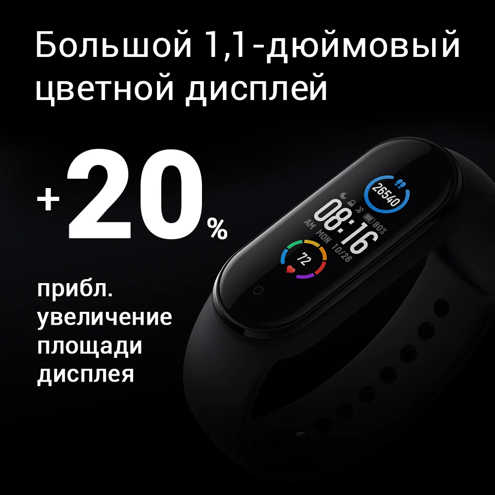 Смарт браслет Xiaomi Mi SmartBand 5| фитнес трекер| сенсорный экран| смарт | пульсометр 125