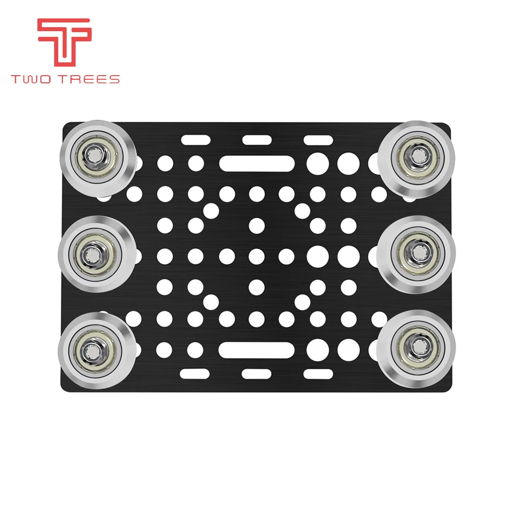 Черная Анодированная Алюминиевая V-слот опорная пластина набор 20 - 80 мм с V-слотом
