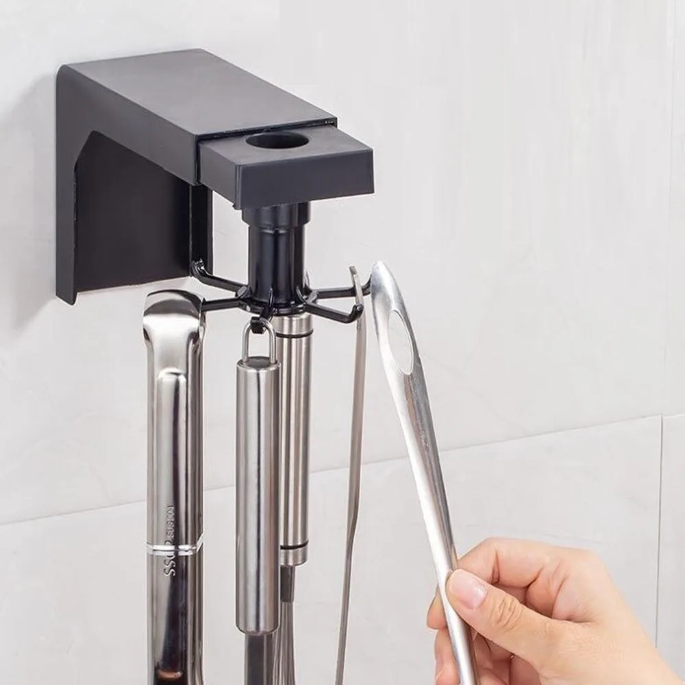 

Kitchen Bathroom Hanger Hook 360 Degree Rotatable Movable Wall Hook Towel Bathrobe Robe Hook Bathroom Kitchen Editing Greçleri