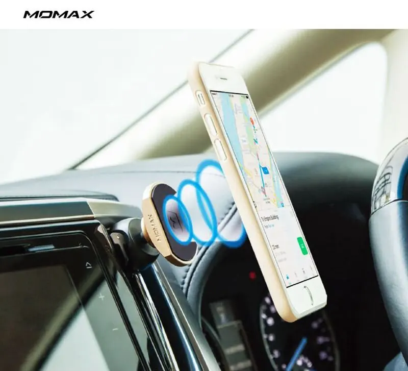 Автодержатель Momax Magnetic Mini Серебро CM5S |
