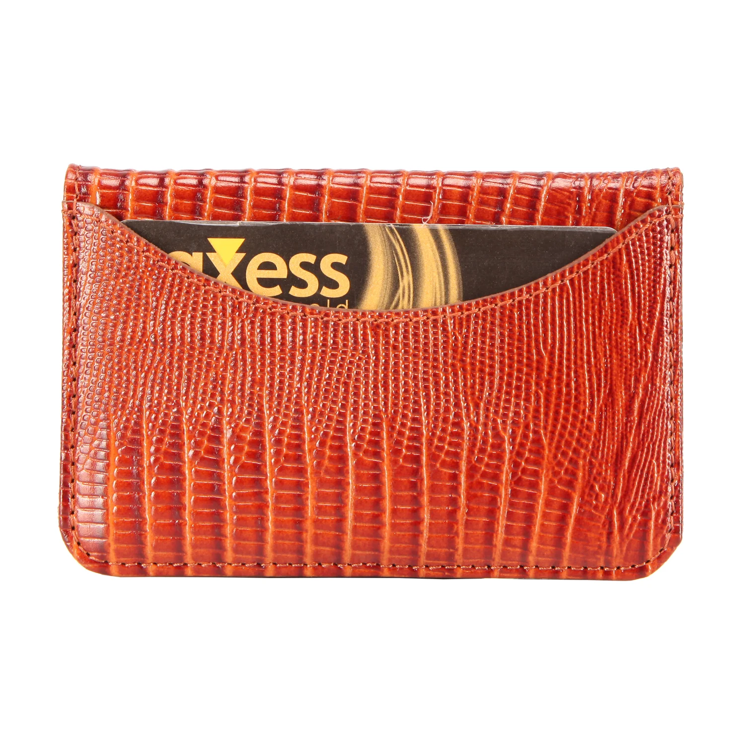 Тонкий компактный кошелек из натуральной кожи держатель для карт ручная работа