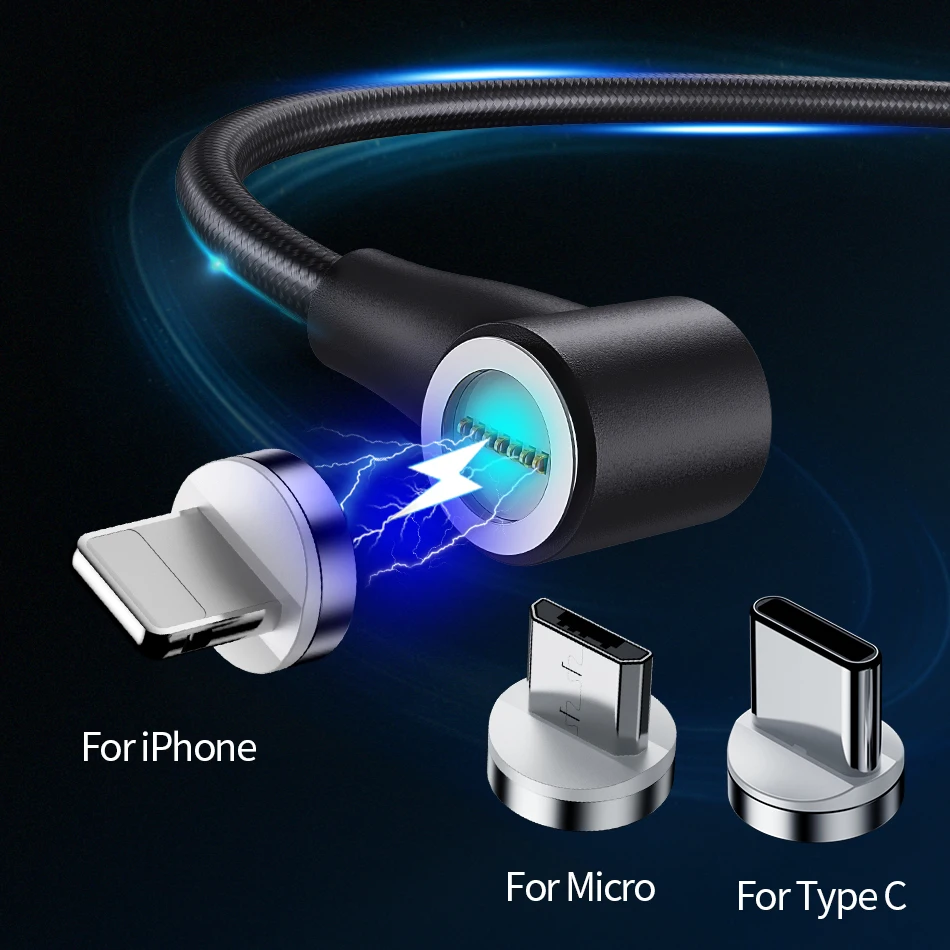 Udyr 1 м 2 м Магнитный СВЕТОДИОДНЫЙ модуль панели управления usb type C Магнитный кабель для быстрой зарядки для iPhone XS Max samsung магнитные кабели для мобильных телефонов