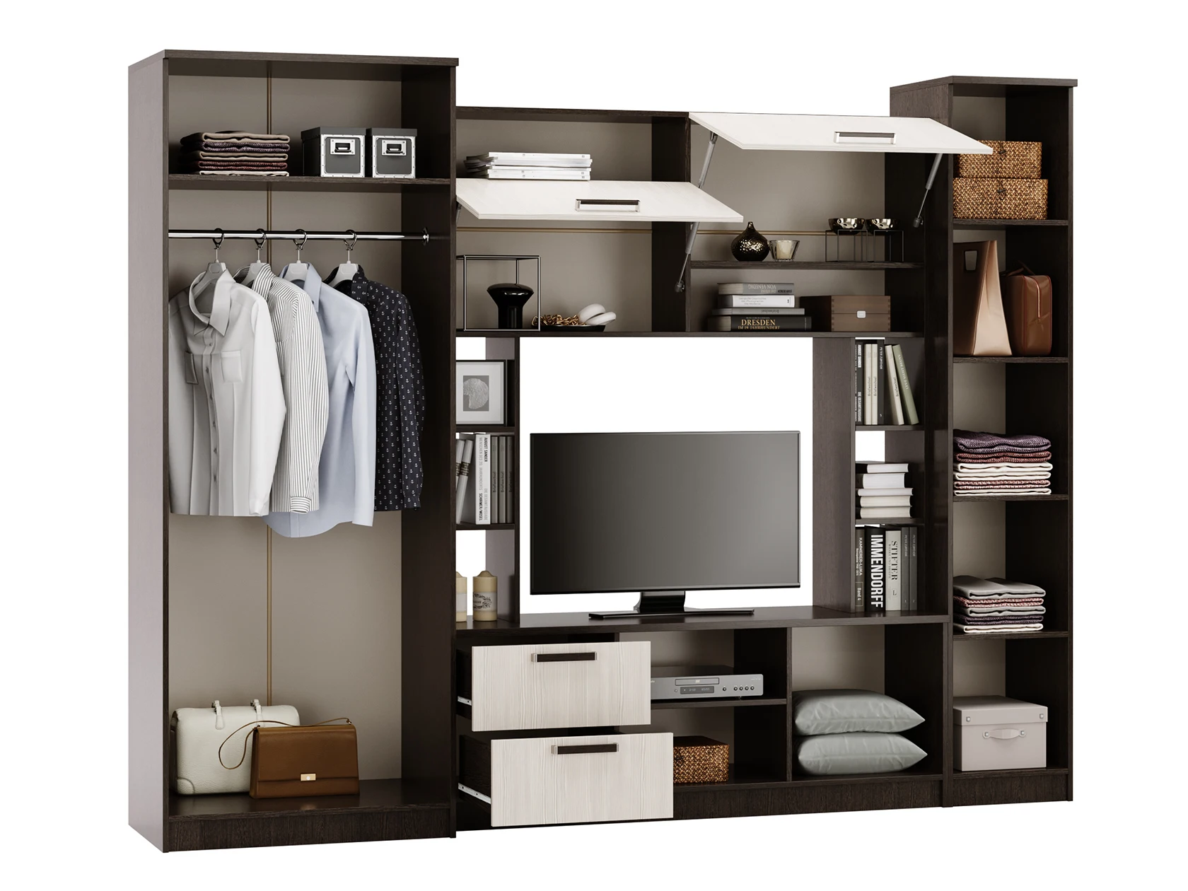 Гостиная стенка мебель Флора Венге / Лоредо |