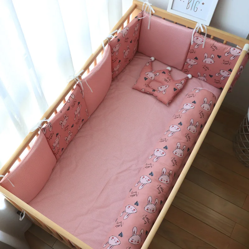 Бампер для детской кроватки новорожденных милая детская подушка кровати толстый