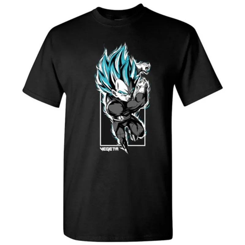 

Hot Sale Men's Anime Goku T-Shirts Girl Summer Harajuku T-shirt Won Fashion Z Ser Saiyan Goku Vegeta Droll Printed T