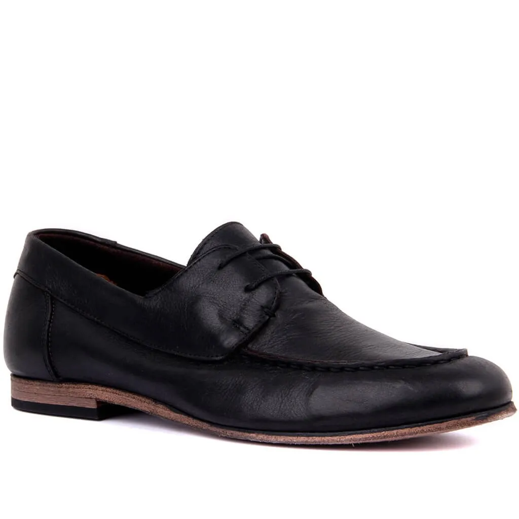 Sail-Lakers Genuine Black Leather Sole Men's Casual Shoes | Обувь