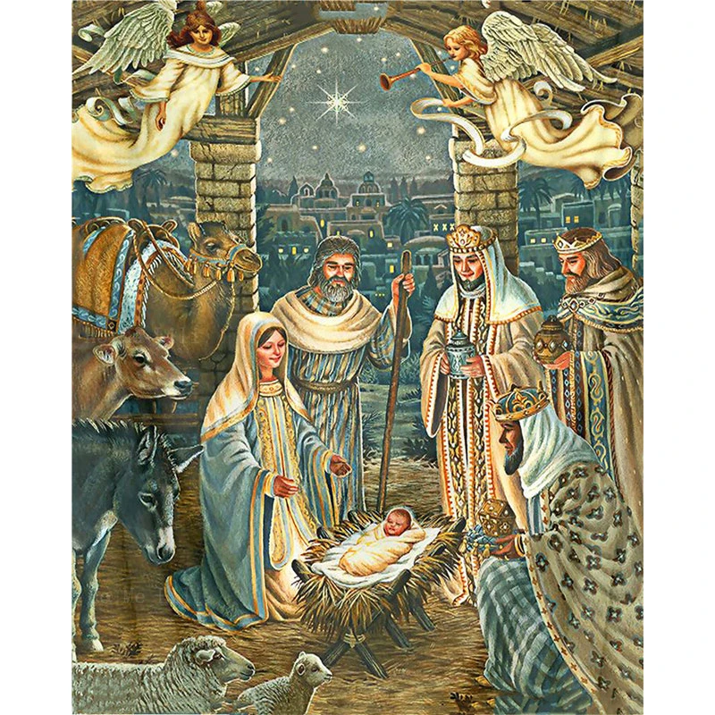 

King Worshipped Virgins And Christ Nativity Scene The Martyrdom Of Saint Catherine Canvas Wall Art By Ho Me Lili For Home Decor