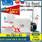 Усилитель сигнала 4G, многополосный 900 1800 2100 МГц 2G 3G 4G, усилитель сотовой связи для смартфонов, ретранслятор сигнала GSM DSC UMTS 4G