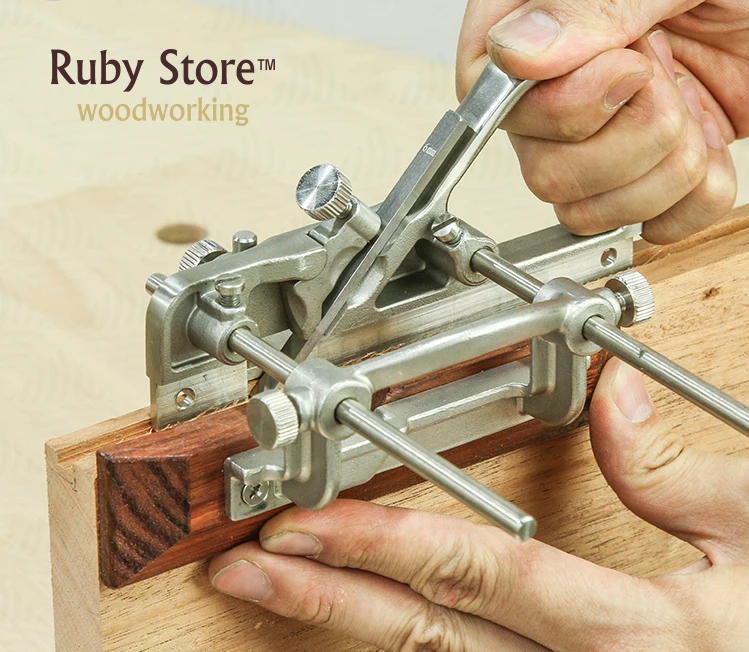 Qiangsheng Luban No 43 Plough Hand Plane with 4 Blades 3mm 6mm 9mm and 12mm - Fine Woodworking | Tool Sets