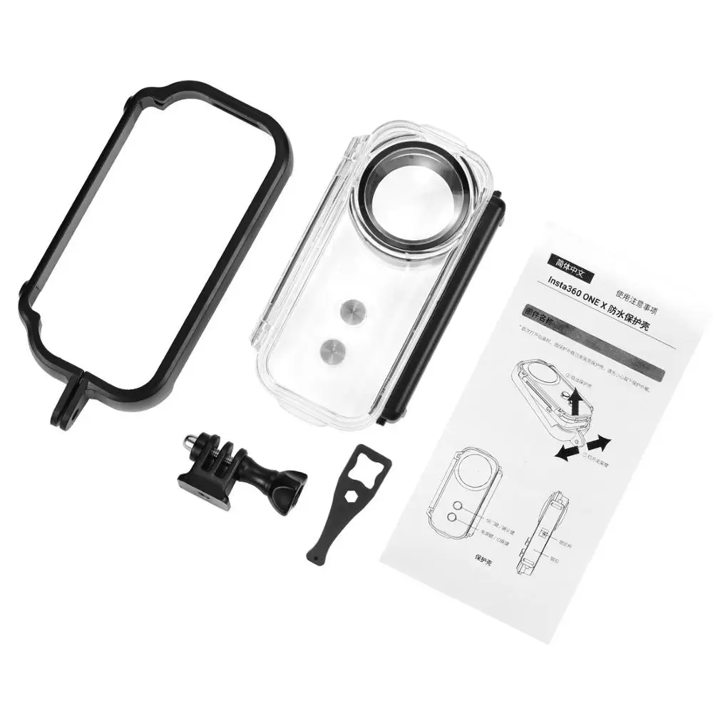 

30m Underwater Diving Waterproof Housing Protective Case Cover for Insta360 ONE X Camera 360 ONE X camera diving shell 5.0