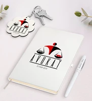 personalized lawyer white notebook pen and keychain gift set 4 reliable quality gift casual design occasion special occasions