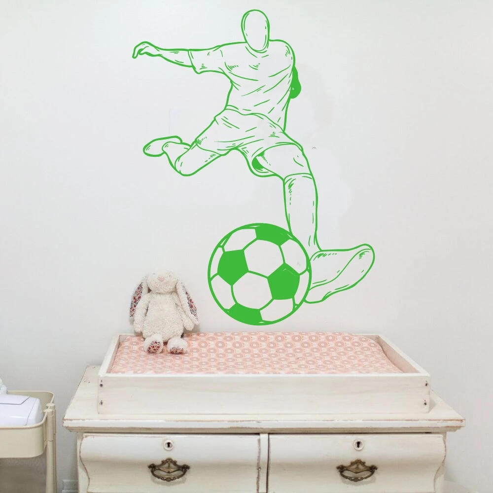 Креативная Наклейка на стену с изображением футбола | Дом и сад