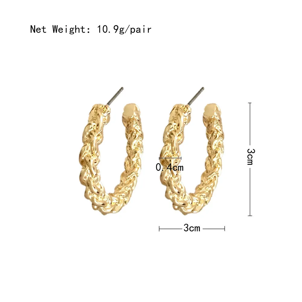 Новое поступление 2020 простые серьги в форме Φ серьги-кольца с золотым покрытием