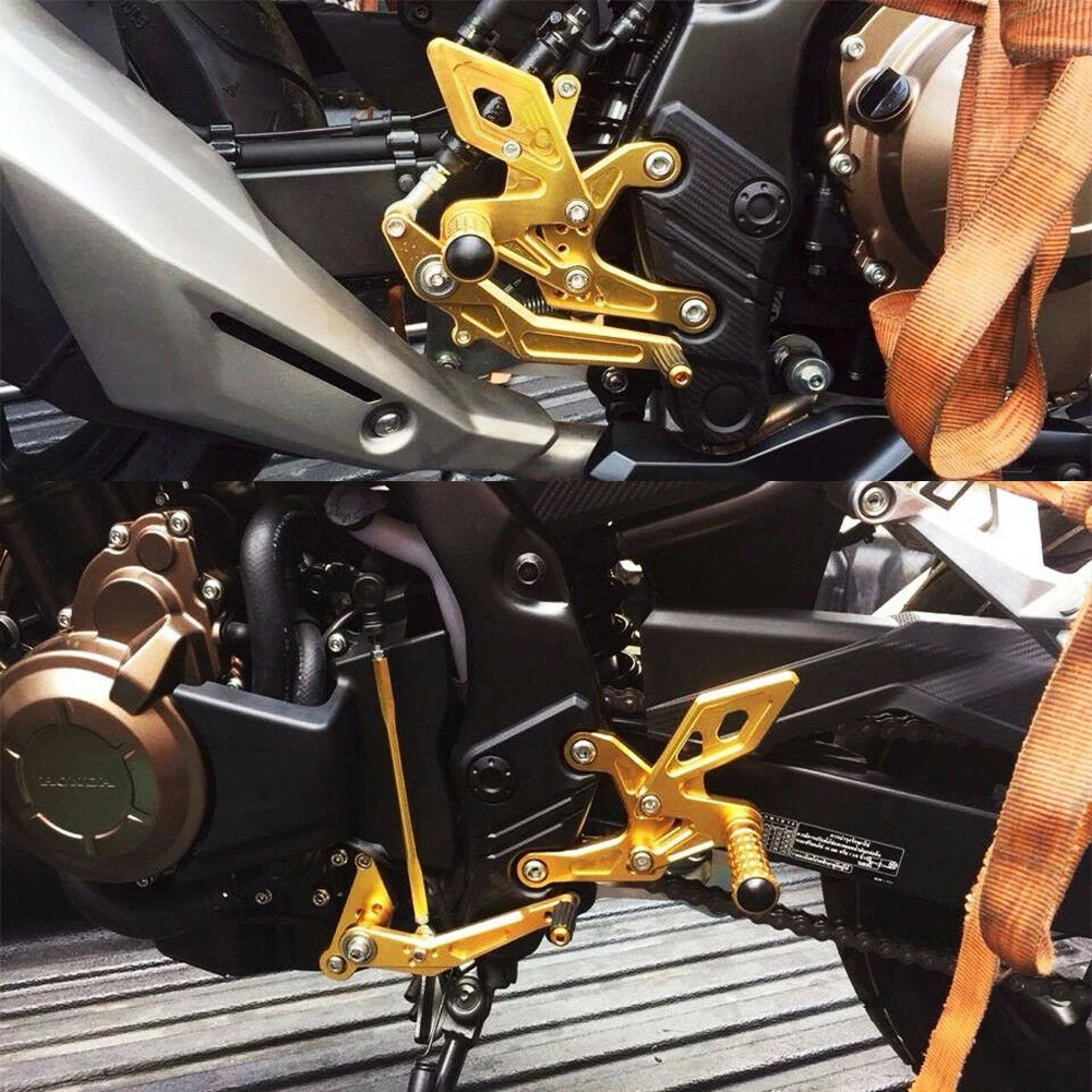 Регулируемый всадник задний Набор Rearsets подножка подножки для ног подножки для Honda CB500F CBR500R CB500 CBR 500 F R
