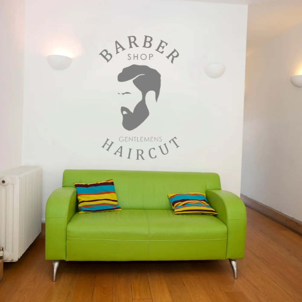 Горячая Парикмахерская Наклейка на стену для стрижки волос стикер