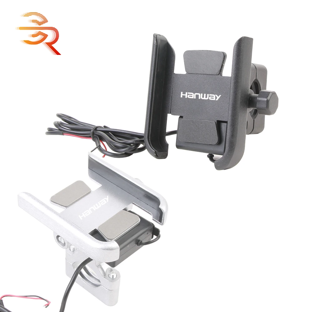 

For Hanway Furious NK 125S 50S G15 125 Adventure SC Flash Muscle Raw 250 Scrambler Tourer 14-2022 Phone Holder With USB Charger