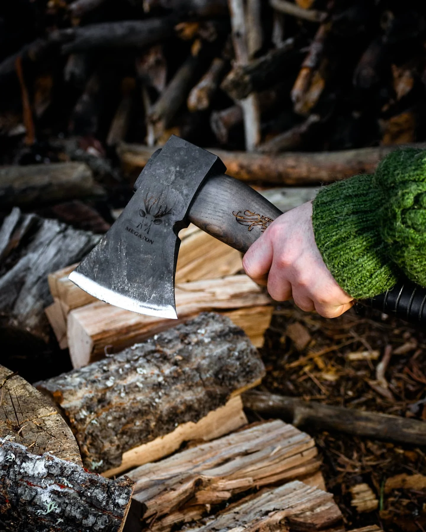 Billig Megaton Axt Vidar 33 Cm Bushcraft-Camp Axt (Handarbeit)