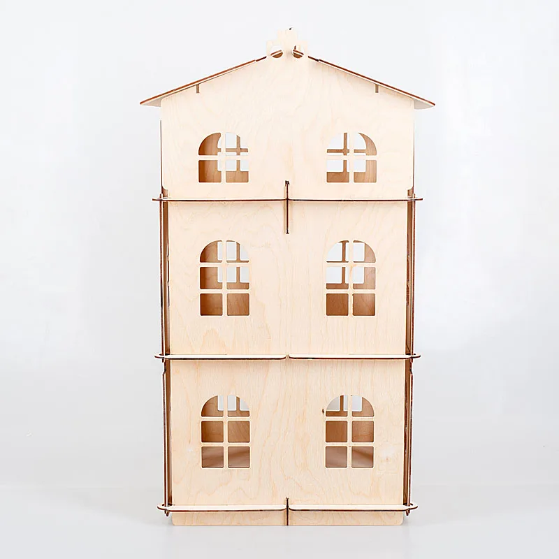 Кукольный домик с подвижными дверцами 62x33x30 cm | Игрушки и хобби