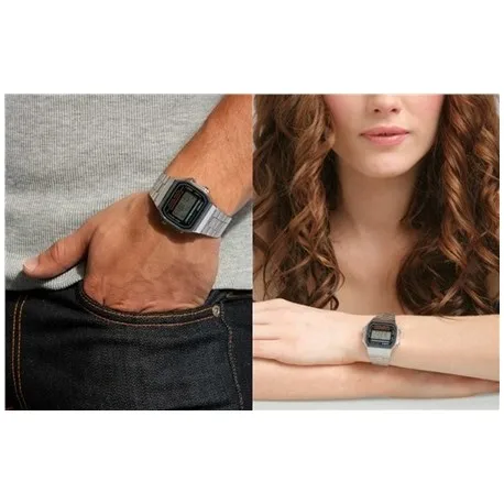 Casio Часы A168WA осветитель стали Винтажная Коллекция | Наручные часы