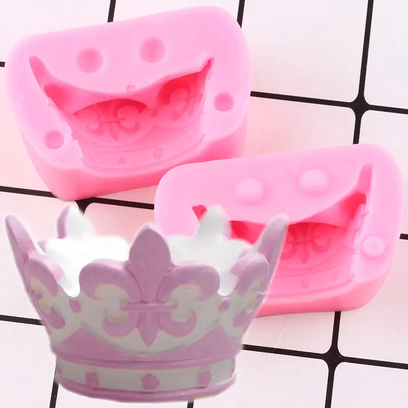 

King Queen силиконовая форма с короной кекс Topper помадные формы DIY Инструменты для украшения торта для вечеринки глина конфеты форма для шоколадн...