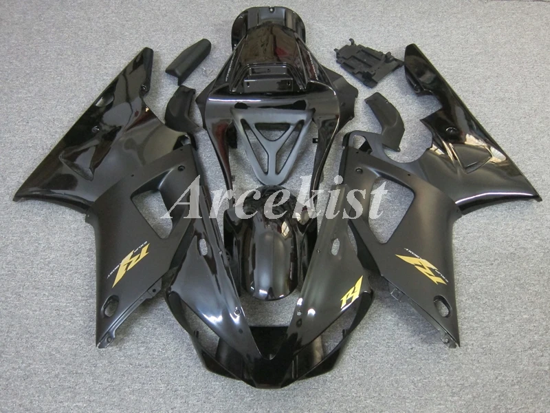 

Литьевая пресс-форма, новый комплект обтекателей для мотоциклов из АБС-пластика, подходит для YAMAHA YZF-R1 2000 2001 00 01, черный комплект кузова