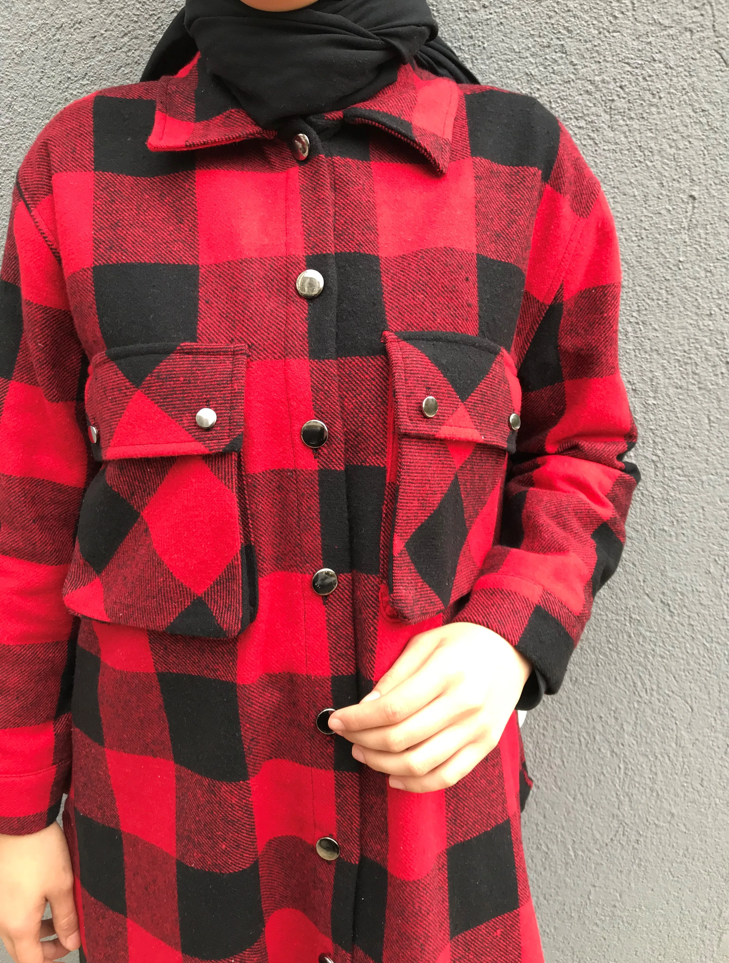 

2020 Plaid Shirts Women Top And Blouses Long Sleeve Oversized Cotton Ladies Casual Blusas two Pocket Loose Female Checked Shirt