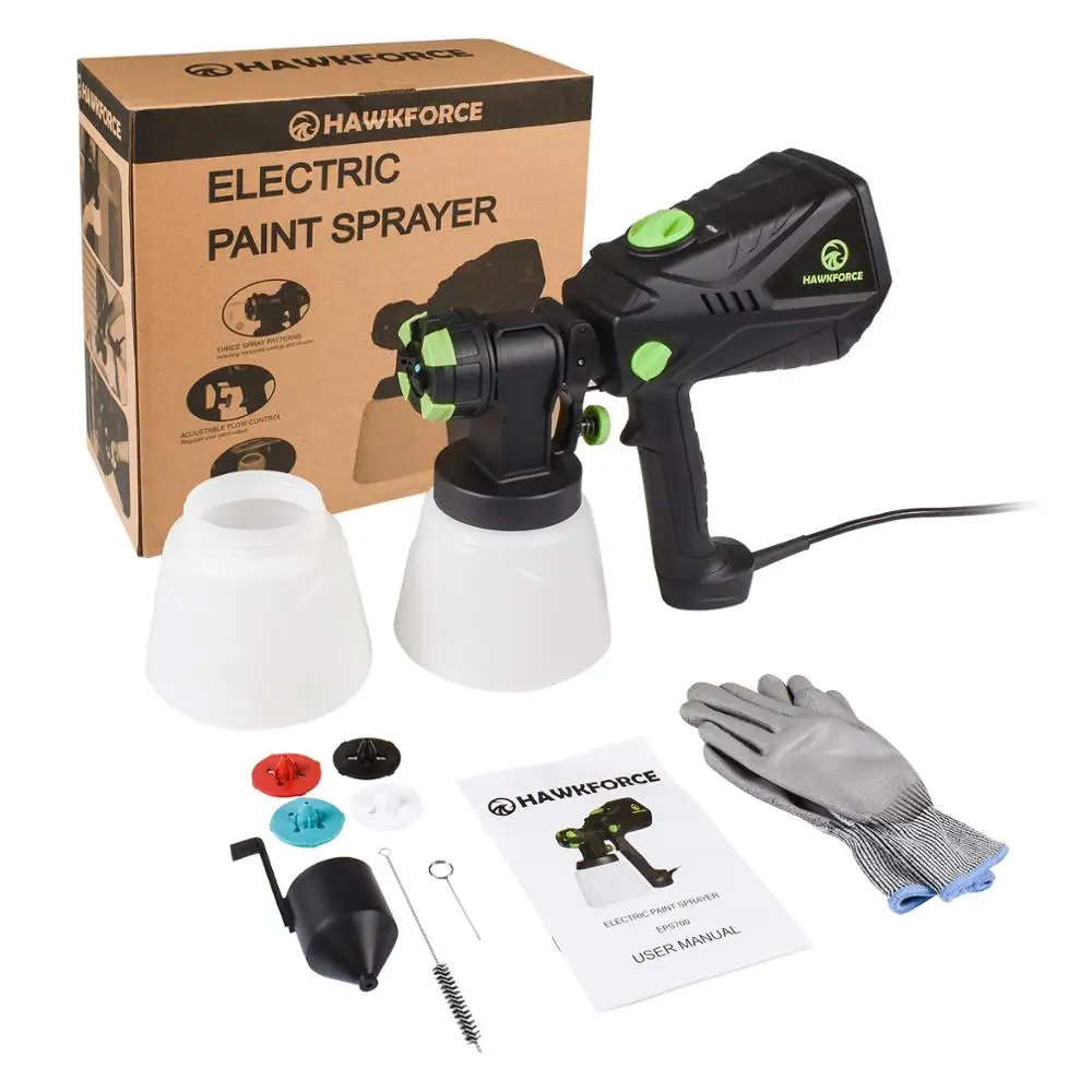 Pаспылитель краски 700 Вт электрический краскопульт высокомощные пистолет