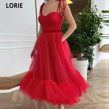 LORIE Tulle Sweetheart Robe De Soirée De Mariage Prom Dress Tea-Length Decorative Straps Robes De Cocktail Formal Party Gowns (3)