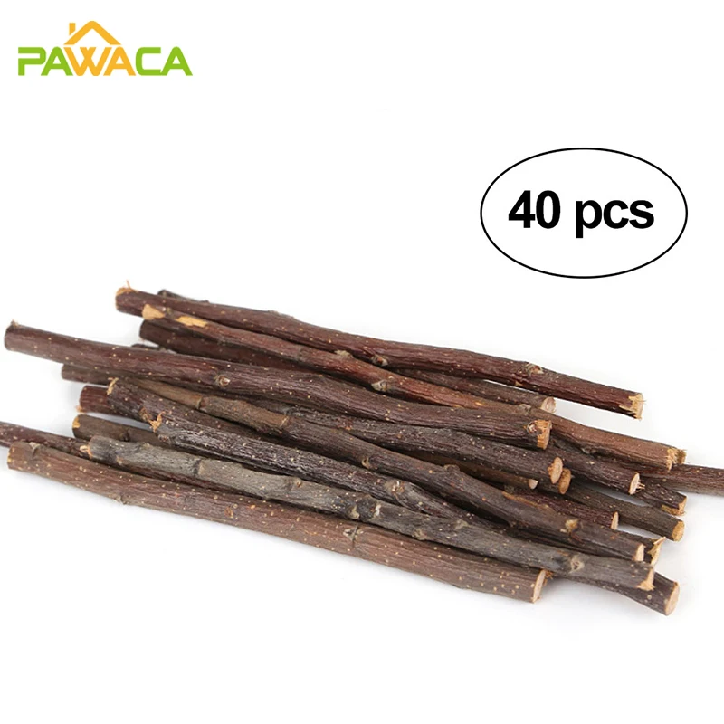 

Wood Chew Stick Toys for Guinea Pigs Octagonal Agapornis Bunny Pets Hamster Rabbit Accessories Apple Branch Molar Rod Bite Toy