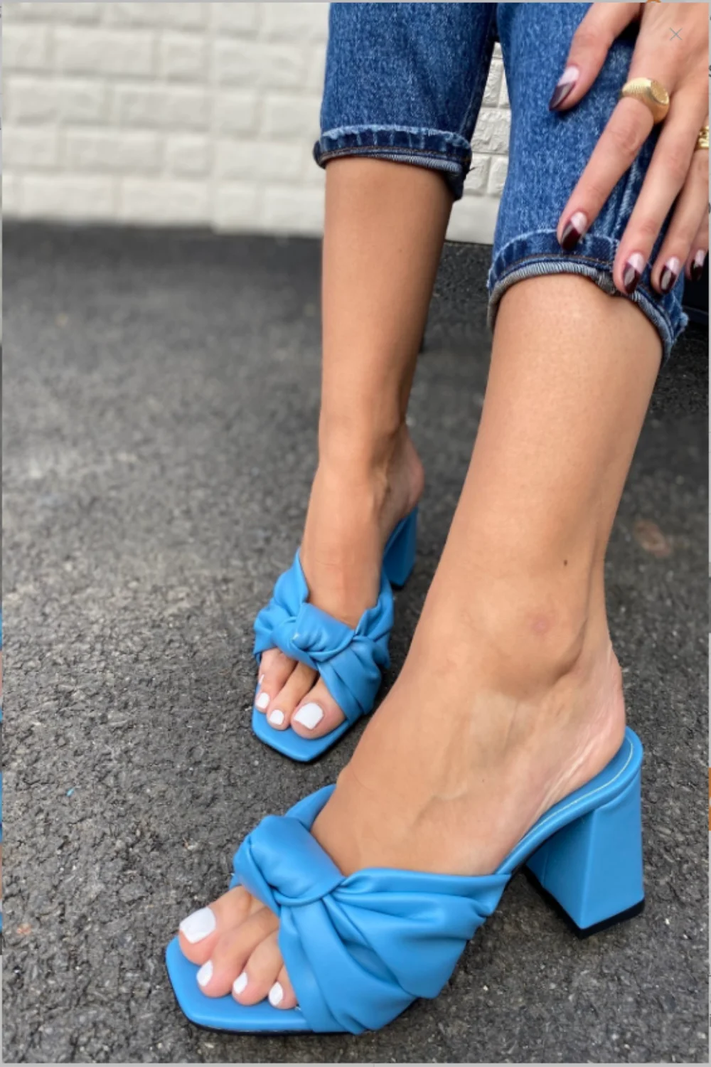 Сандалии женские на шпильке 7 см искусственная кожа туфли-лодочки стильная обувь