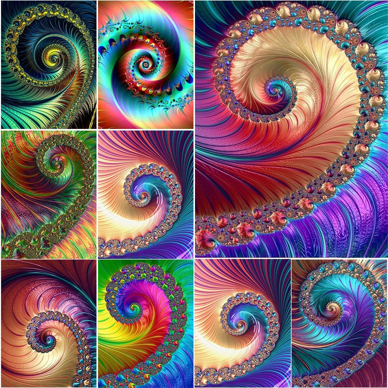 

5D алмазная краска, инкрустированная мандалами, наборы абстрактных по номерам, рисование алмазами, искусство «сделай сам», хрустальное реме...