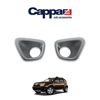 cappafe car front fog lamp lights decoration cover 2pcsset abs for dacia duster 2010 2017
