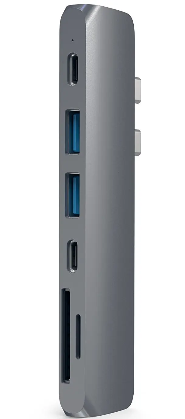 USB хаб Satechi Aluminum Type C Pro Hub Adapter для MacBook 13”/15” 2016 (Space Gray)|USB-хабы| |