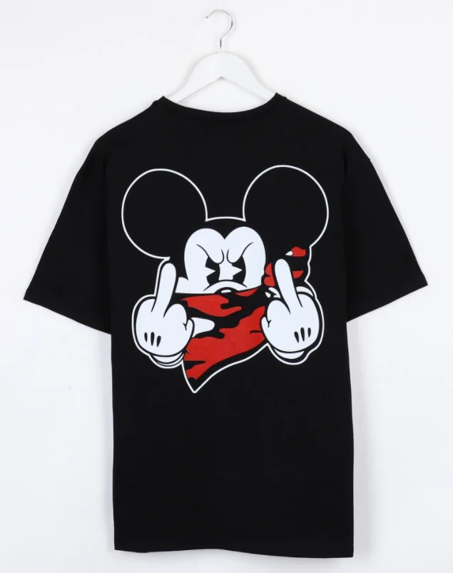 

Mickey Mouse Back Print Black Oversize Unisex Tshirt