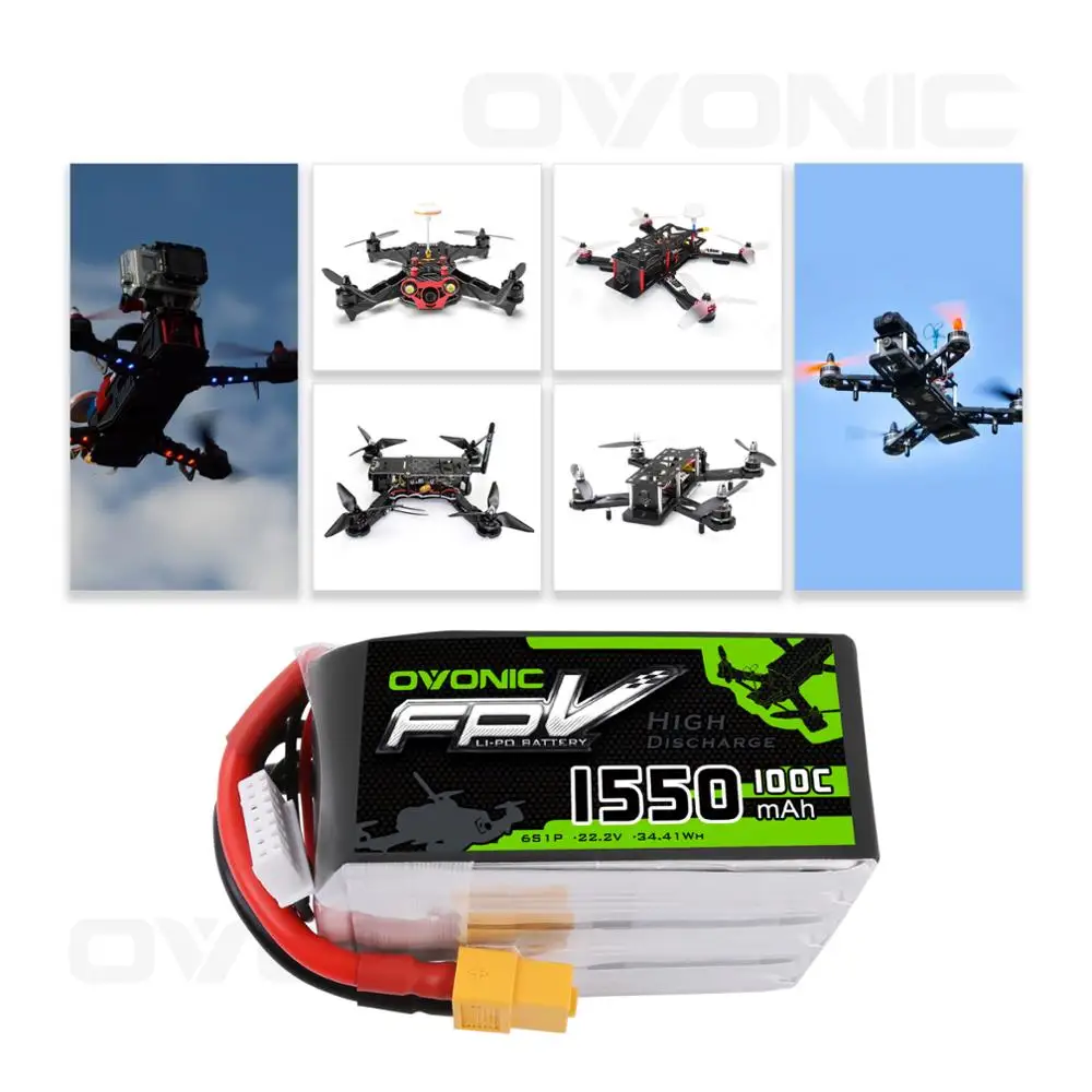 ovonic funfly 1550 мач аккумулятор с ру 6s 100c 222 v lipo