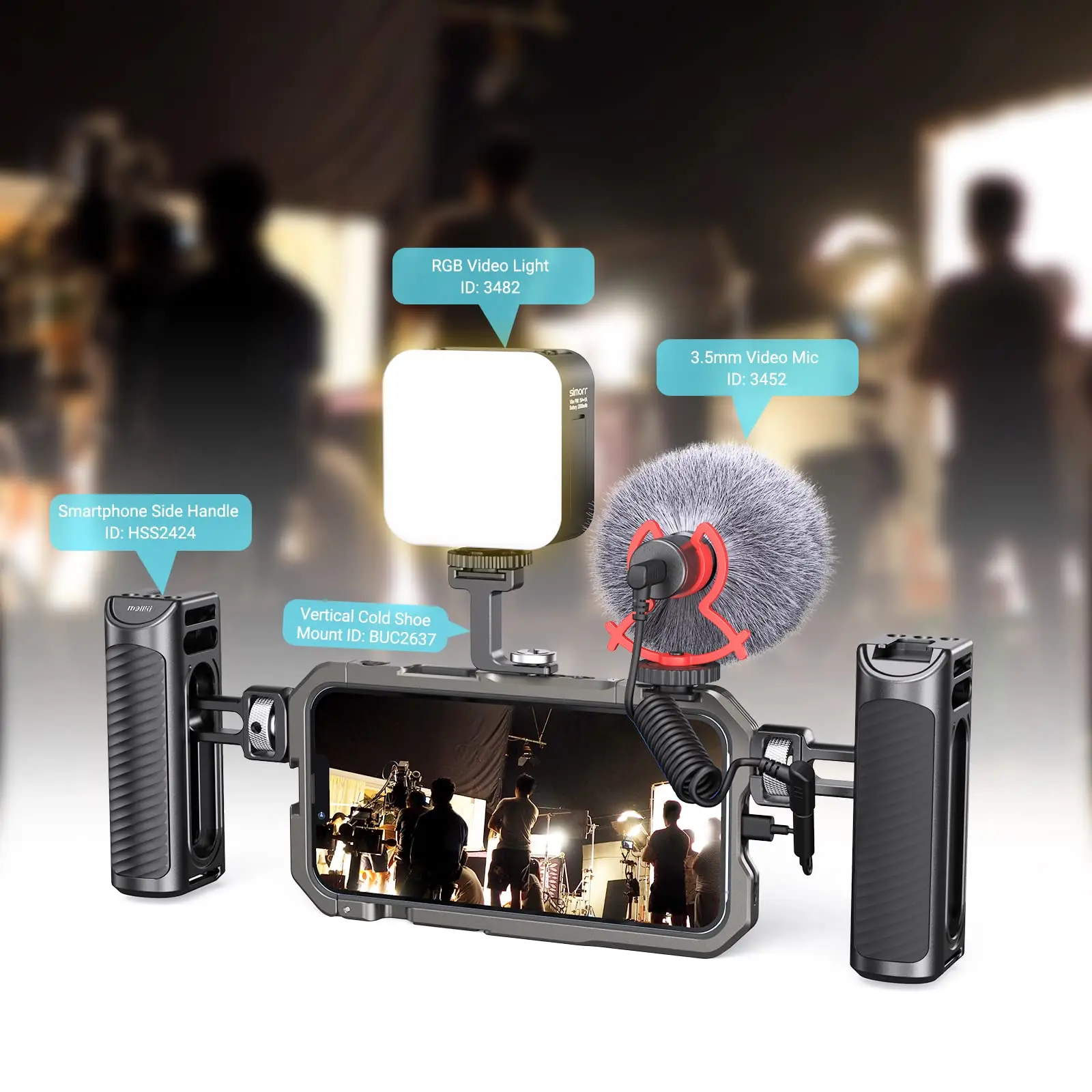 Оснастка для видеокамеры SmallRig iPhone 13 Pro / pro Max совместима с резьбовыми линзами 17 мм