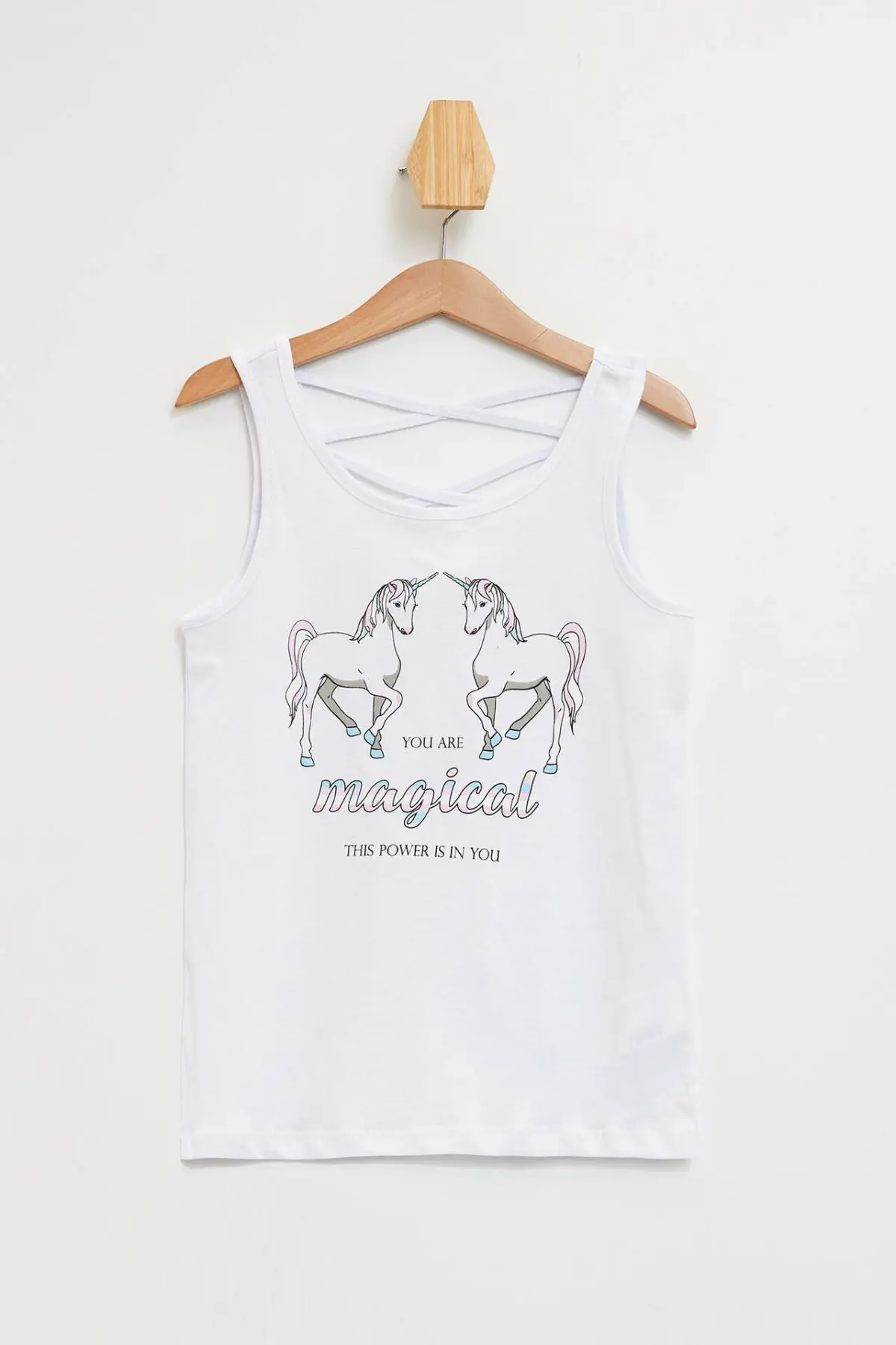 Летние модные топы на бретельках для девочек Детская Повседневная Удобная