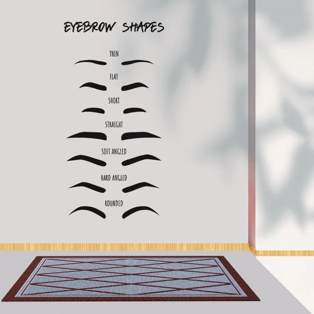 

Наклейка на стену, Виниловая наклейка для украшения стен, различный стиль бровей, A001638