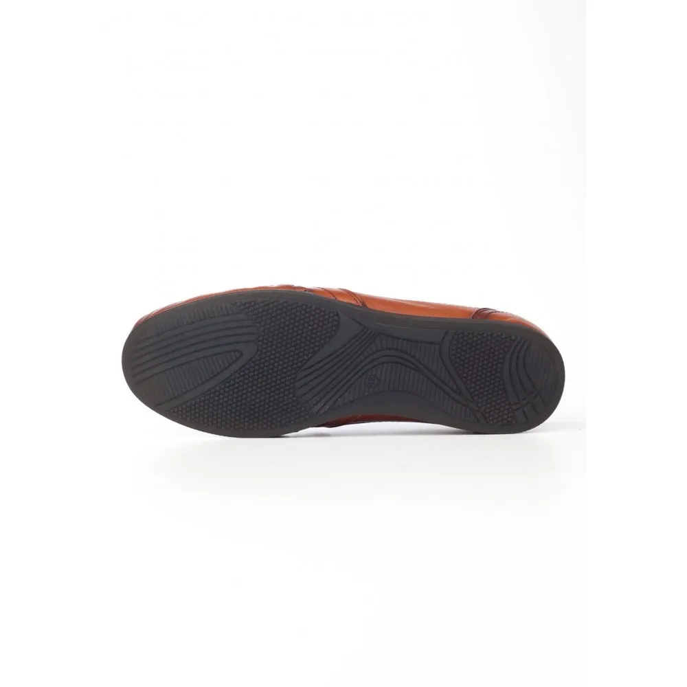 

Tan Color Genuine Leather New Season Fashion Chelsea Comfortable Slip-On Breathable Walking Casual Man Shoes