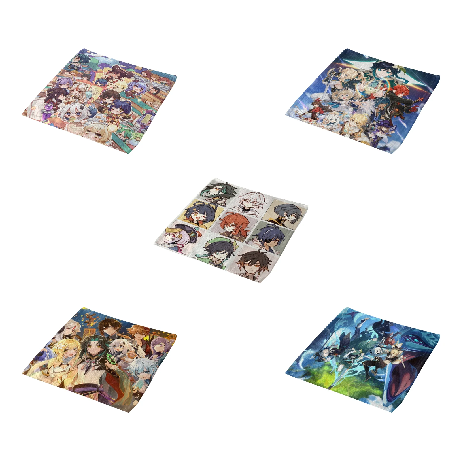 

Anime Game Genshin Impact Super Soft and Absorbent 100% Towel Washcloth Hand Towel for Bathroom