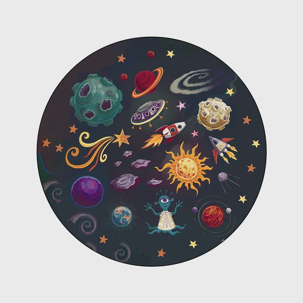 Милые Мультяшные коврики для гостиной портативный коврик детские игровые белый